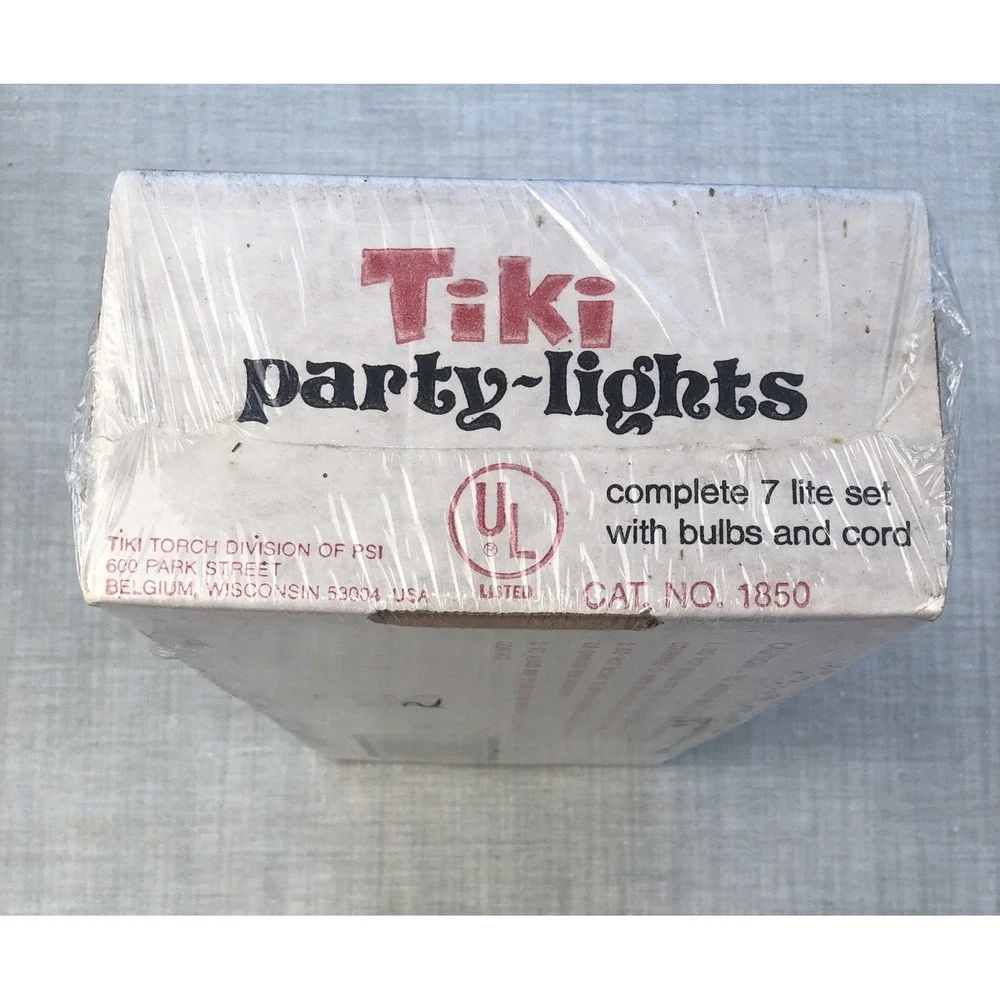 Tiki Bar Party String Lights - Vintage Blow Mold - Patio/RV Indoor/Outdoor MCM